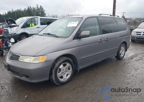2000 Honda Odyssey Ex from USA, damaged, VIN 2HKRL1867YH543034